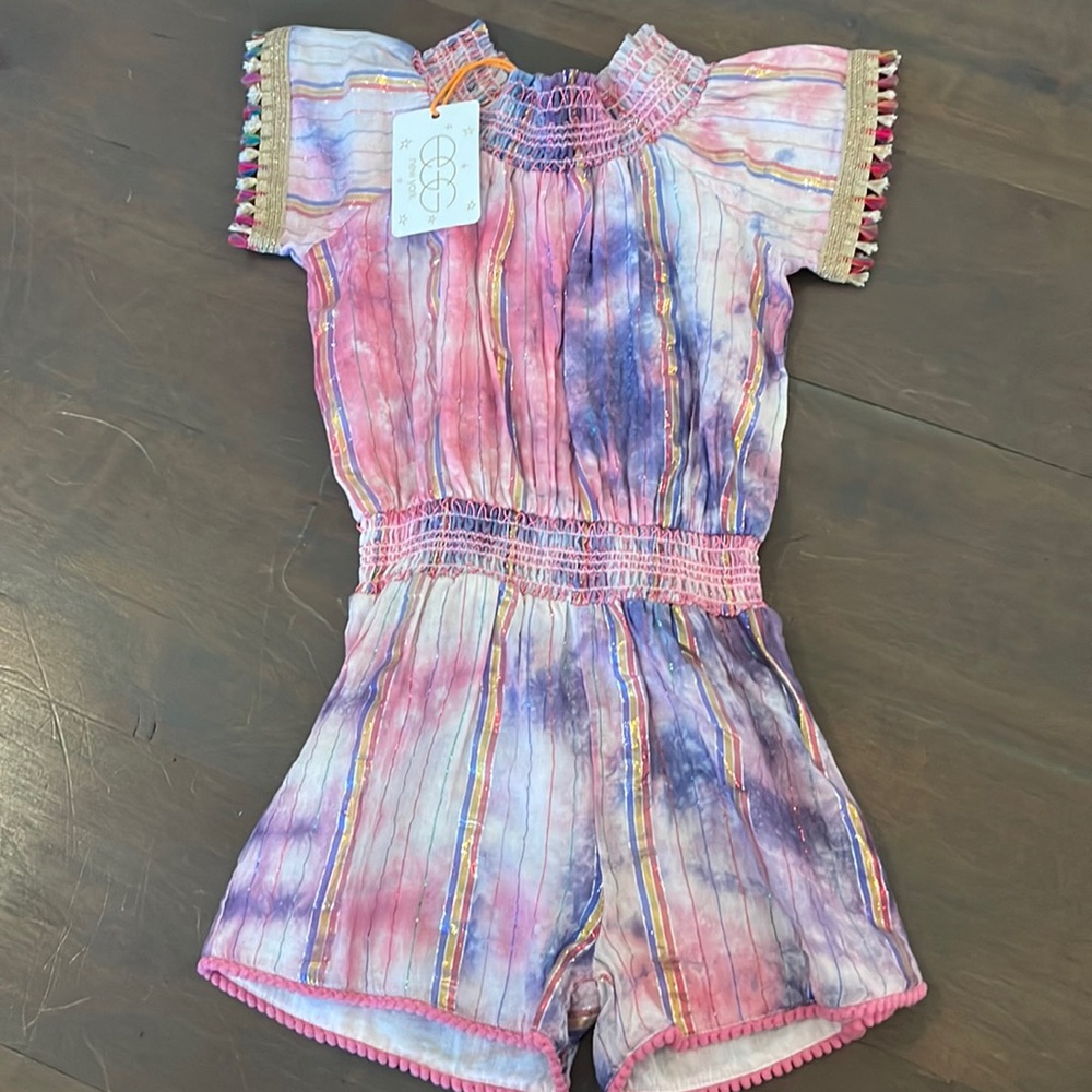 EGG New York Yasmin Shorts Tassel Romper 5y NWT